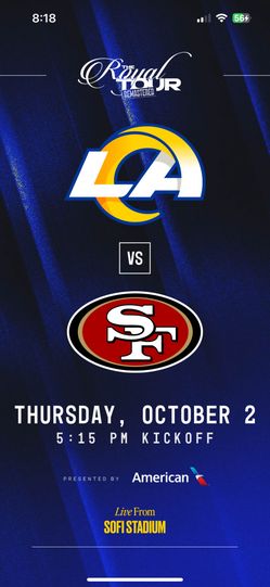 Rams vs 49ers