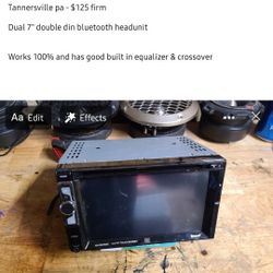 Bluetooth Double Din Radio