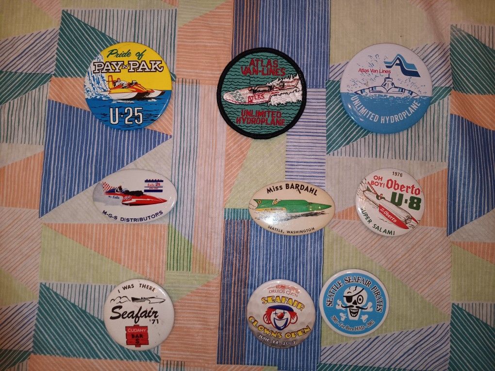 Vintage Seafair Hydoplane Pins