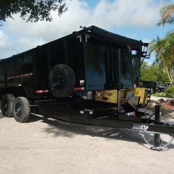 Dump Trailer 16,000lb 7x16x4
