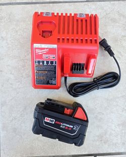Milwaukee 18V Oil Resistant 5Ah Battery And Charger