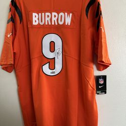 JOE BURROW SIGNED CINCINNATI BENGALS QB AUTOGRAPHED NIKE JERSEY w/COA Small 847