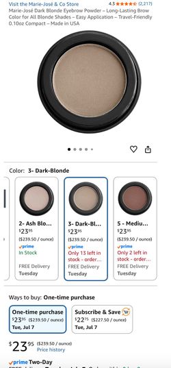 Dark blonde eyebrow powder