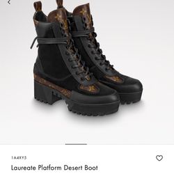 LOUIS VUITTON Desert Laureate LV Monogram Combat Boots for Sale in Chula Vista CA OfferUp
