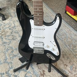 Stratocaster Electric Guitar (Black)