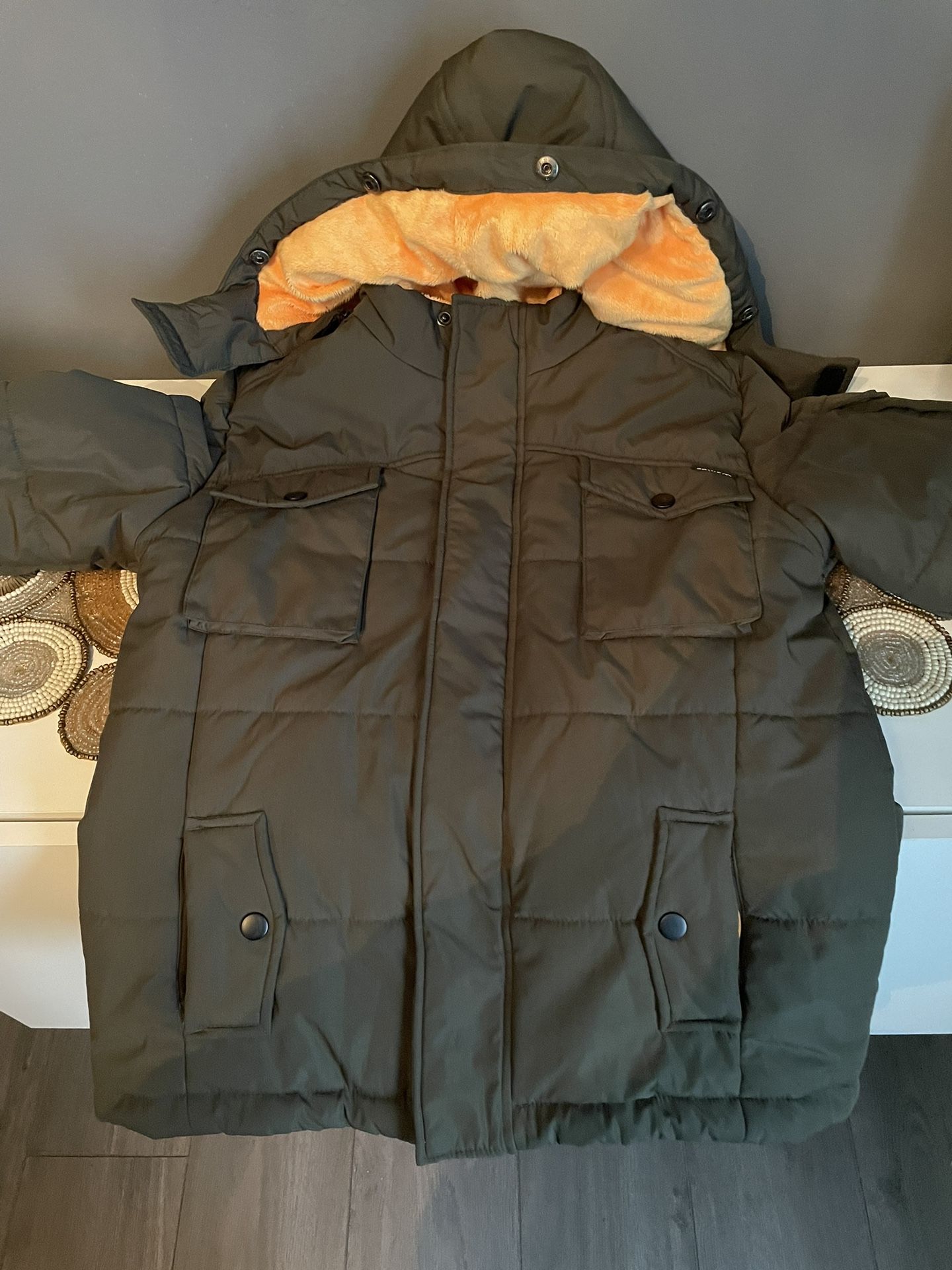 Wantdo Boy's Winter Coat Waterproof Puffer Jacket with Removable Hood 10/12