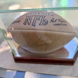 DAN MARINO & REGGIE JACKSON PERSONALLY AUTOGRAPHED SPORTS MEMORABILIA WITH DISPLAY CASES