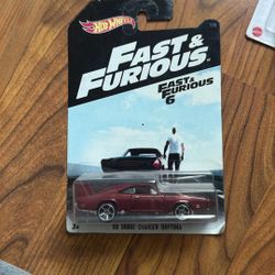 HOT WHEELS FAST & FURIOUS 1969 DODGE CHARGER DAYTONA FAST & FURIOUS 6 7/8 1