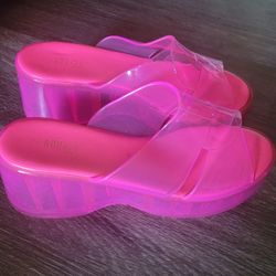 Pink Heels/Wedges Size 8