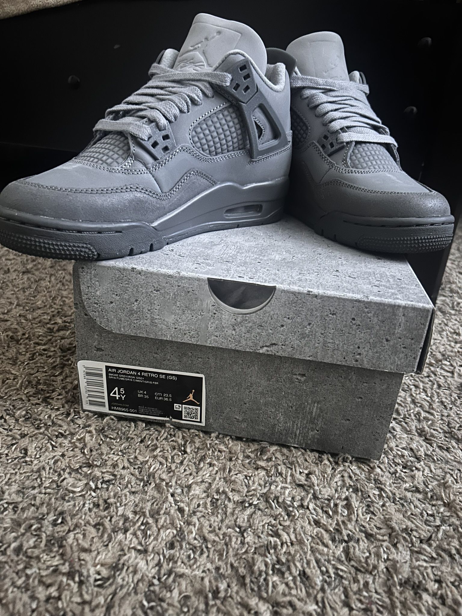 Jordan 4 Wet Cement Size 4.5