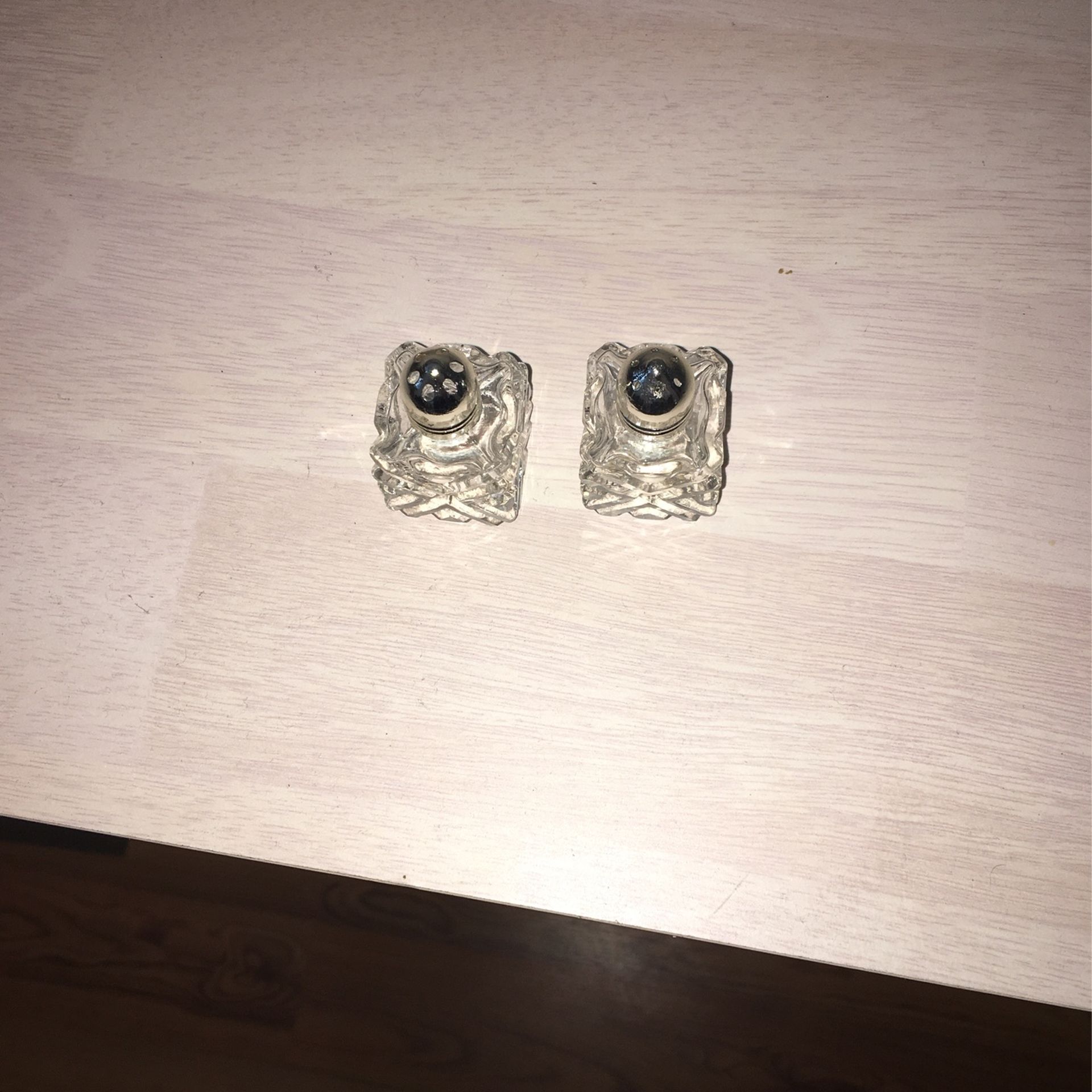 Salt /pepper Crystal Glass