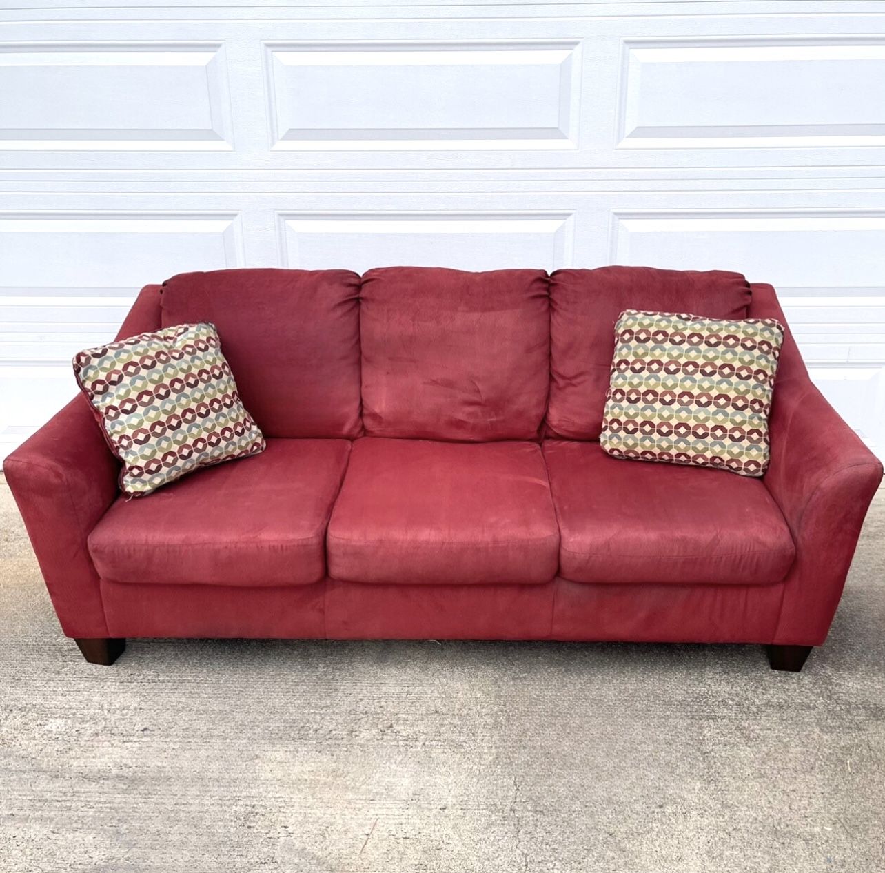 Couch Free Delivery Red Sofa