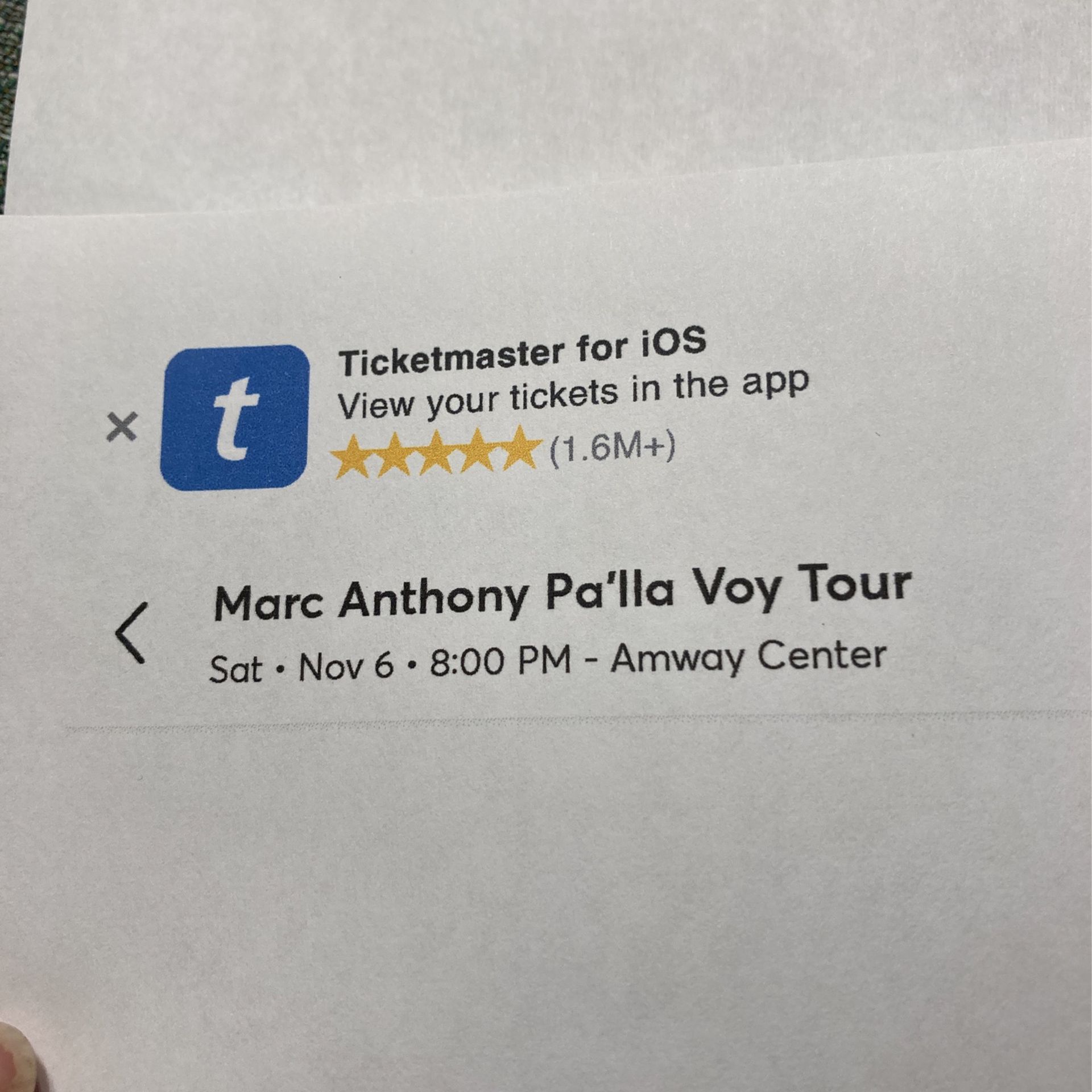 Marc Anthony Tour