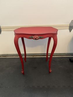 Red Side Table
