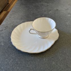 Royal Tuscan Snack Plate And Cup