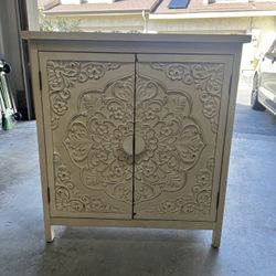 White Cabinet  With Doors