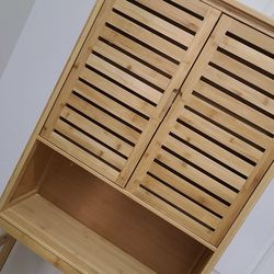 Beautiful Clean Perfect Condition New Wooden Free Stand Cabinet/ Shelf Asking $80 Cash Must Pick Up Broadway And APACHE BUCKEYE AZ can help load does 