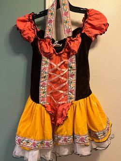 Floral Folk Dance Costume Dress