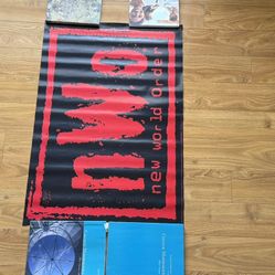 WWF & WCW Wrestling Posters: Steve Austin, nWo, Bret Hart, Goldberg