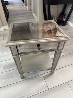 Mirror side table