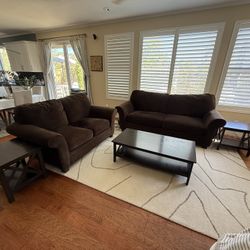 Couch, Loveseat, Coffee Table & Two End Tables