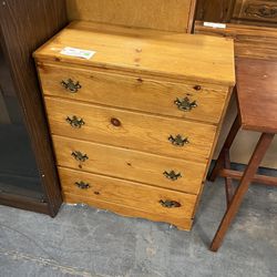 4 Drawer Wood Dresser (in Store) 