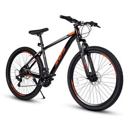 Black and Orange Mountain Bike