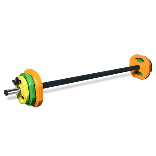 Pump Set / Cardio Set - With Plates And Barbell - 40lb