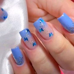 24-pcs. Medium Butterfly Press-On Nails