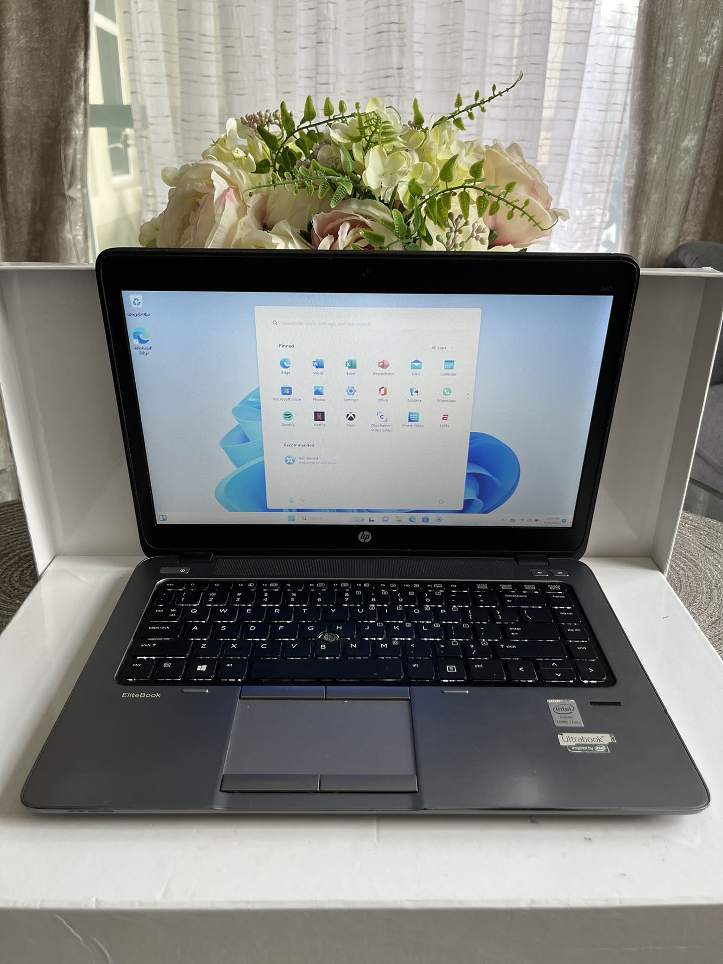 virtuel legemliggøre anmodning 14” HP EliteBook 840 Laptop with i7 4th Gen Processor, 8GB RAM, 250GB SSD,  Webcam Windows 11 and Microsoft Office. for Sale in Orlando, FL - OfferUp