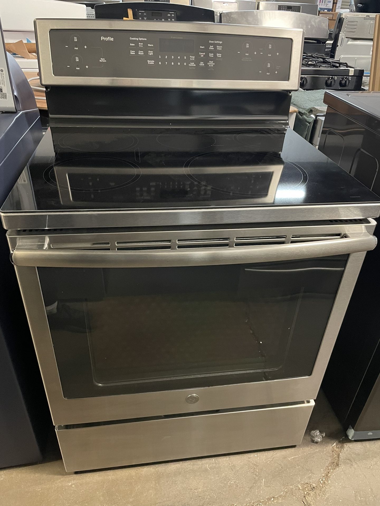 π₯ GE Profile 30" Smart Free-Standing Convection Range with Induction Model # PHB920SJSS