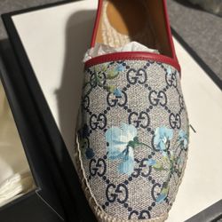Women's Gucci GG Blooms Supreme Espadrille Flats