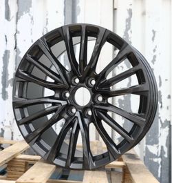 22 INCH SQUARED SET FACTORY STYLE WHEELS RIMS 22X9 +28 (6X139.7) CB: 78.1 CHEVY GMC CADILLAC