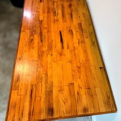Large 6ft Custom Dining Table - Solid Wood & Epoxy (As-ls)
