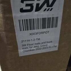 3W Car Mats For 2022/2023 Jeep Grand Cherokee