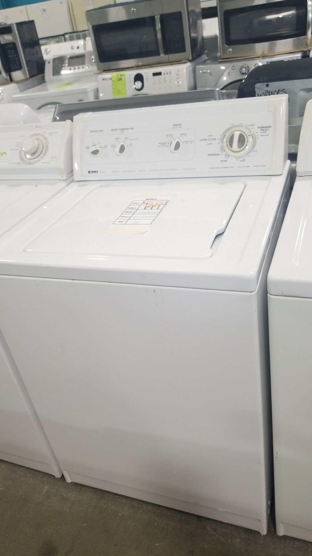 Kenmore top load washer 27inches