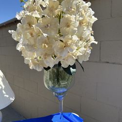 Floral Decor With Glass Vase
