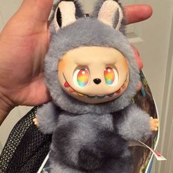 Secret Labubu Grey With Rainbow Teeth Big into energy The monsters Secret