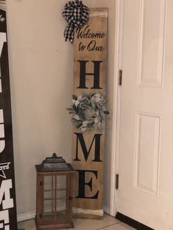 5ft welcome entrance sign