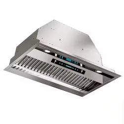30 in. 900 CFM Convertible Insert Range Hood in Stainless Steel 4-Speed with LED