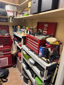 Craftsman tools and toolbox’s, car Jack