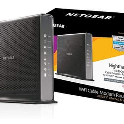 NETGEAR Nighthawk AC1900 (24x8) DOCSIS 3.0 WiFi Cable Modem Router Combo For XFINITY Internet & Voice (C7100V) Ideal for Xfinity Internet and Voice se