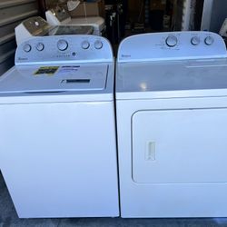 ⭐️ NICE CLEAN WHIRLPOOL TOP LOAD WASHER AND DRYER SET ⭐️