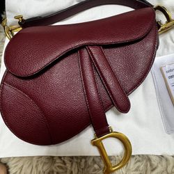 Rare Red Caviar Dior Saddle Bag Original