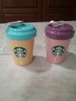 Starbucks Disneyland and California Adventure map ornaments