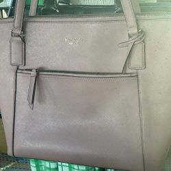 Kate Spade pink saffiano leather