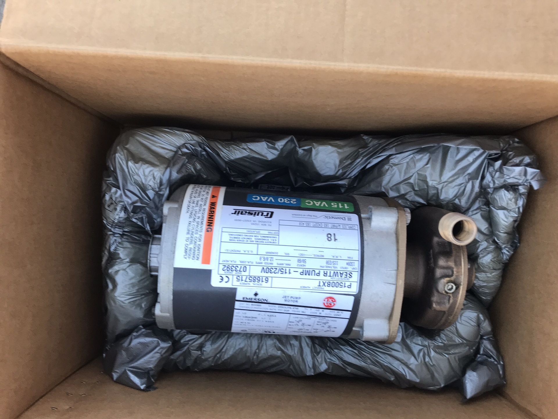 Marine water pump