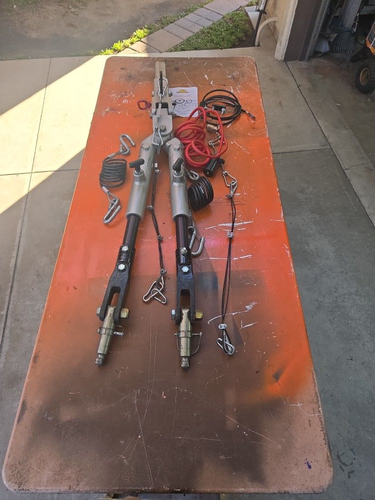 NSA Ready Brute Elite 11 tow Bar 8000 Lbs Capacity Works Perfect Complete With Safty Cables Lights Cord Ready Brake Cable Ends For A Demco Base Plate