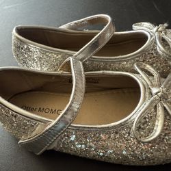 Silver Glitter Kids Shoes
