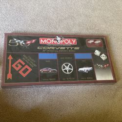 Vintage Monopoly Corvette 50th Anniversary 